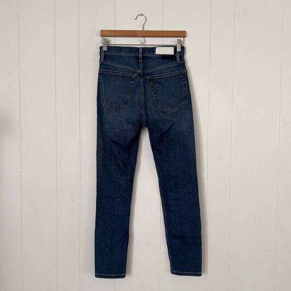 RE/DONE Originals 90s High Rise Ankle Crop in Dark 1 Size 26 - Picture 4 of 10